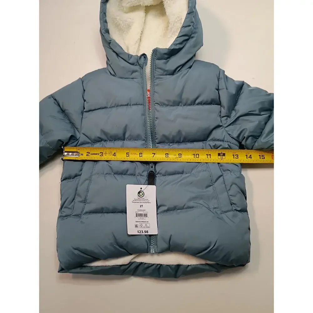 Ozark Trail Toddler Blue Puffer Jacket - Size 2T - NWT